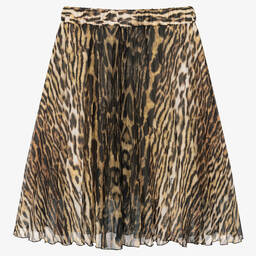 Roberto Cavalli-Teen Girls Ocelot Print Skirt | Childrensalon Outlet