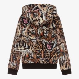 Roberto Cavalli-Teen Leopard Velour Zip-Up Top | Childrensalon Outlet