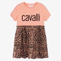 Roberto Cavalli-Teen Pink Leopard Print Dress | Childrensalon Outlet