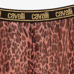 Roberto Cavalli-Teen Pink Leopard Skirt | Childrensalon Outlet