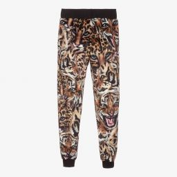 Roberto Cavalli-Teen Tiger Velour Joggers | Childrensalon Outlet
