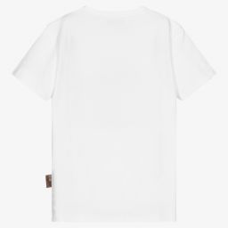 Roberto Cavalli-Белая футболка для мальчиков-подростков | Childrensalon Outlet