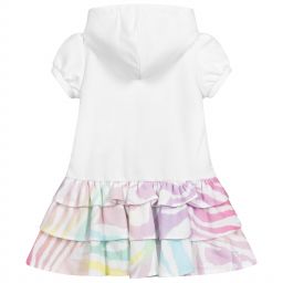 Roberto Cavalli-White Hooded Jersey Dress | Childrensalon Outlet