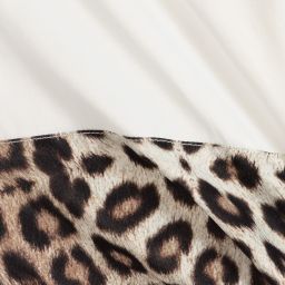 روبرتو كفالي -بلوز فيسكوز لون أبيض بطبعة جلد الفهد | Childrensalon Outlet