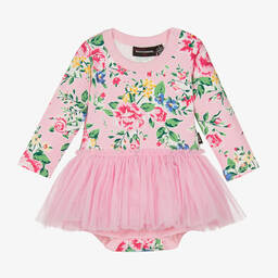 Rock Your Baby-Baby Girls Pink Floral Tutu Dress | Childrensalon Outlet