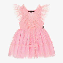 Rock Your Baby-Baby Girls Pink Heart Tulle Dress | Childrensalon Outlet