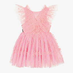 Rock Your Baby-Baby Girls Pink Heart Tulle Dress | Childrensalon Outlet