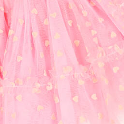 Rock Your Baby-Baby Girls Pink Heart Tulle Dress | Childrensalon Outlet