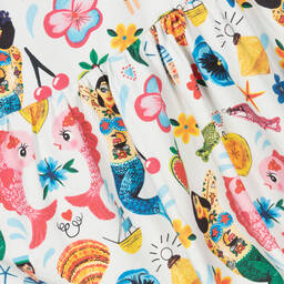 Rock Your Baby-Blue Cotton Mermaids Dress | Childrensalon Outlet