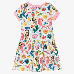 Rock Your Baby-Blue Cotton Mermaids Dress | Childrensalon Outlet
