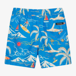 Rock Your Baby-شورت سباحة بطبعة ركوب الأمواج لون أزرق للأولاد | Childrensalon Outlet