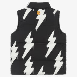 Rock Your Baby-Черно-кремовый жилет с молниями | Childrensalon Outlet