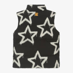 Rock Your Baby-Boys Black Star Sherpa Vest | Childrensalon Outlet