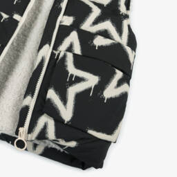 Rock Your Baby-Boys Black Star Sherpa Vest | Childrensalon Outlet