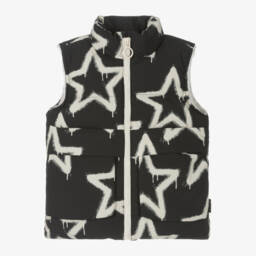Rock Your Baby-Boys Black Star Sherpa Vest | Childrensalon Outlet