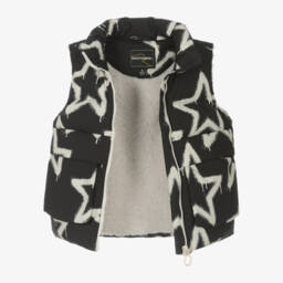 Rock Your Baby-Boys Black Star Sherpa Vest | Childrensalon Outlet