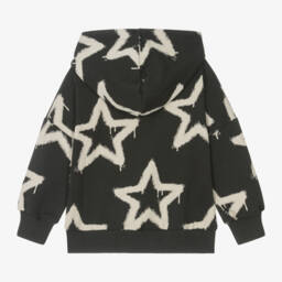 Rock Your Baby-Boys Black Starry Cotton Hoodie | Childrensalon Outlet