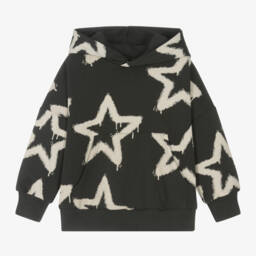 Rock Your Baby-Boys Black Starry Cotton Hoodie | Childrensalon Outlet