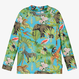 Rock Your Baby-Boys Blue Jungle Swim Top (UPF50+) | Childrensalon Outlet