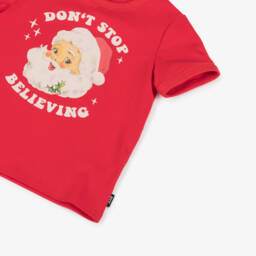 Rock Your Baby-Boys Festive Santa Red Tee | Childrensalon Outlet