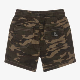 Rock Your Baby-Boys Green Cotton Camouflage Shorts | Childrensalon Outlet
