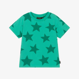 Rock Your Baby-Футболка из хлопка с зелеными звездами для мальчиков | Childrensalon Outlet