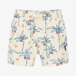 Rock Your Baby-شورت قطن بوبلين لون عاجي للأولاد | Childrensalon Outlet