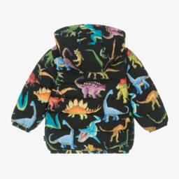 Rock Your Baby-معطف بافر بطبعة ديناصورات لون أسود للأولاد | Childrensalon Outlet