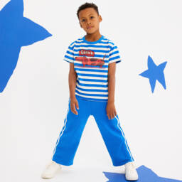 Rock Your Baby-Boys Stripey Cotton Canine Tee | Childrensalon Outlet