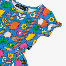 Rock Your Baby-Girls Azure & Floral Delight Dress | Childrensalon Outlet