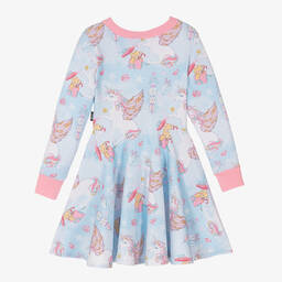 Rock Your Baby-Синее хлопковое платье для девочек | Childrensalon Outlet