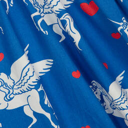 Rock Your Baby-Girls Blue Cotton Unicorn Dress | Childrensalon Outlet