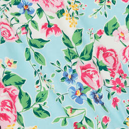 Rock Your Baby-Girls Blue Floral Print Tutu Dress | Childrensalon Outlet