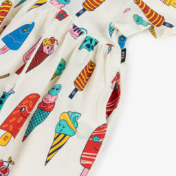 Rock Your Baby-Girls Creamy Cotton Ice Cream Frock | Childrensalon Outlet