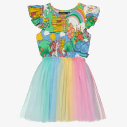 Rock Your Baby-Очаровательное радужное платье-пачка для девочек | Childrensalon Outlet