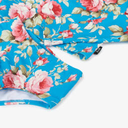 روك يور بيبي-تانكيني بطبعة ورود لون أزرق (+UPF50) | Childrensalon Outlet