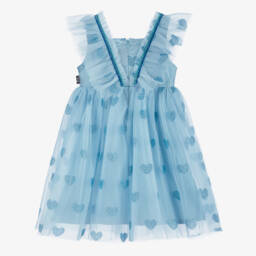 Rock Your Baby-فستان بقلوب تول لون أزرق | Childrensalon Outlet