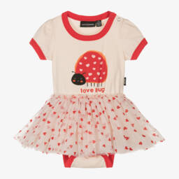 Rock Your Baby-Girls Ivory Ladybird Tulle Dress | Childrensalon Outlet