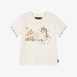 Rock Your Baby-Girls Ivory Unicorn Magic Tee | Childrensalon Outlet