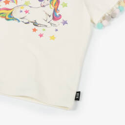 Rock Your Baby-Girls Ivory Unicorn Magic Tee | Childrensalon Outlet