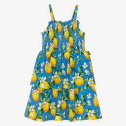 Rock Your Baby-Girls Lemon Blue Summer Sundress | Childrensalon Outlet