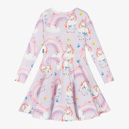 روك يور بيبي-فستان قطن جيرسي لون أرجواني ليلكي | Childrensalon Outlet