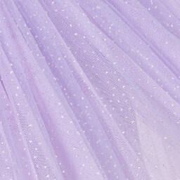 روك يور بيبي-فستان قطن جيرسي وتول لون بنفسجي | Childrensalon Outlet