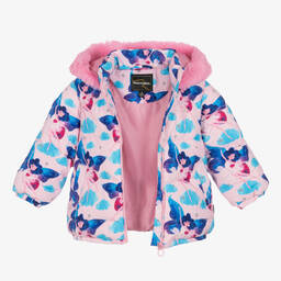 Rock Your Baby-Girls Pink & Blue Fairy Puffer Coat | Childrensalon Outlet