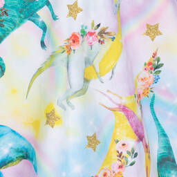 Rock Your Baby-Girls Pink Cotton Dinosaur Parade Dress | Childrensalon Outlet