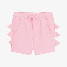 Rock Your Baby-Girls Pink Cotton Dinosaur Shorts | Childrensalon Outlet