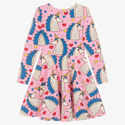 Rock Your Baby-Розовое хлопковое платье с единорогами | Childrensalon Outlet