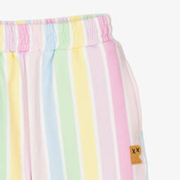 Rock Your Baby-Girls Pink & Pastel Stripe Cotton Joggers | Childrensalon Outlet
