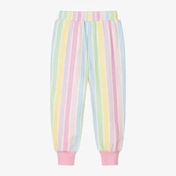 Rock Your Baby-Girls Pink & Pastel Stripe Cotton Joggers | Childrensalon Outlet
