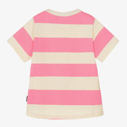 Rock Your Baby-Girls Pink Striped Flower T-Shirt | Childrensalon Outlet